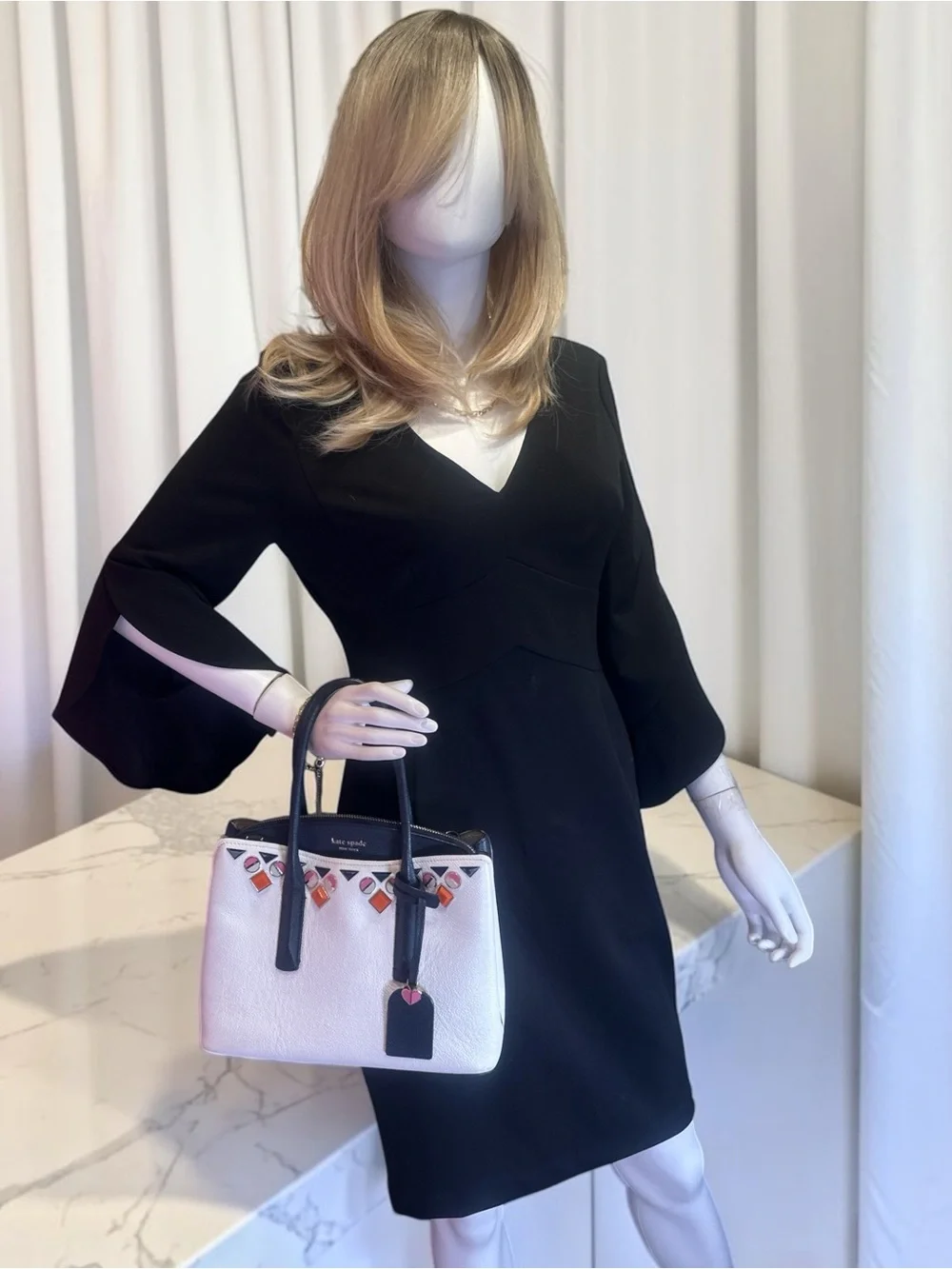 Kate Spade Margaux Jeweled Leather Satchel/Crossbody